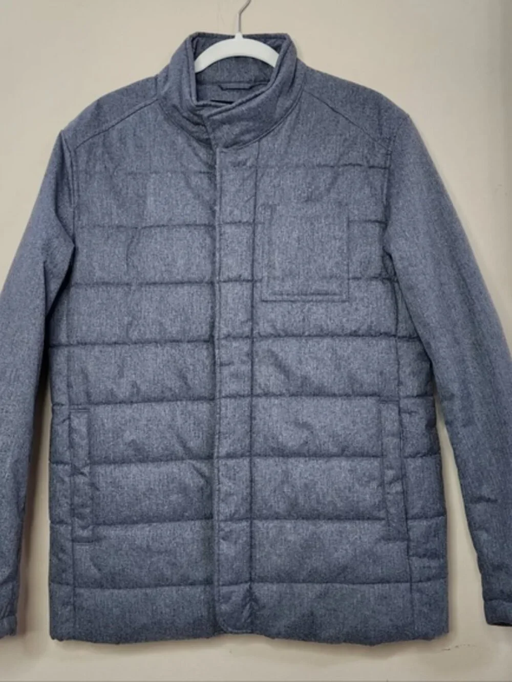 NWT Men’s Banana Republic Grey Quilted Puffer Jacket Size medium